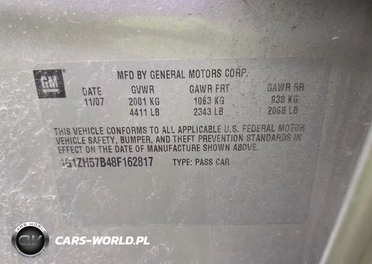 2008 Chevrolet Malibu Lt VIN:1G1ZH57B48F162817 - 9