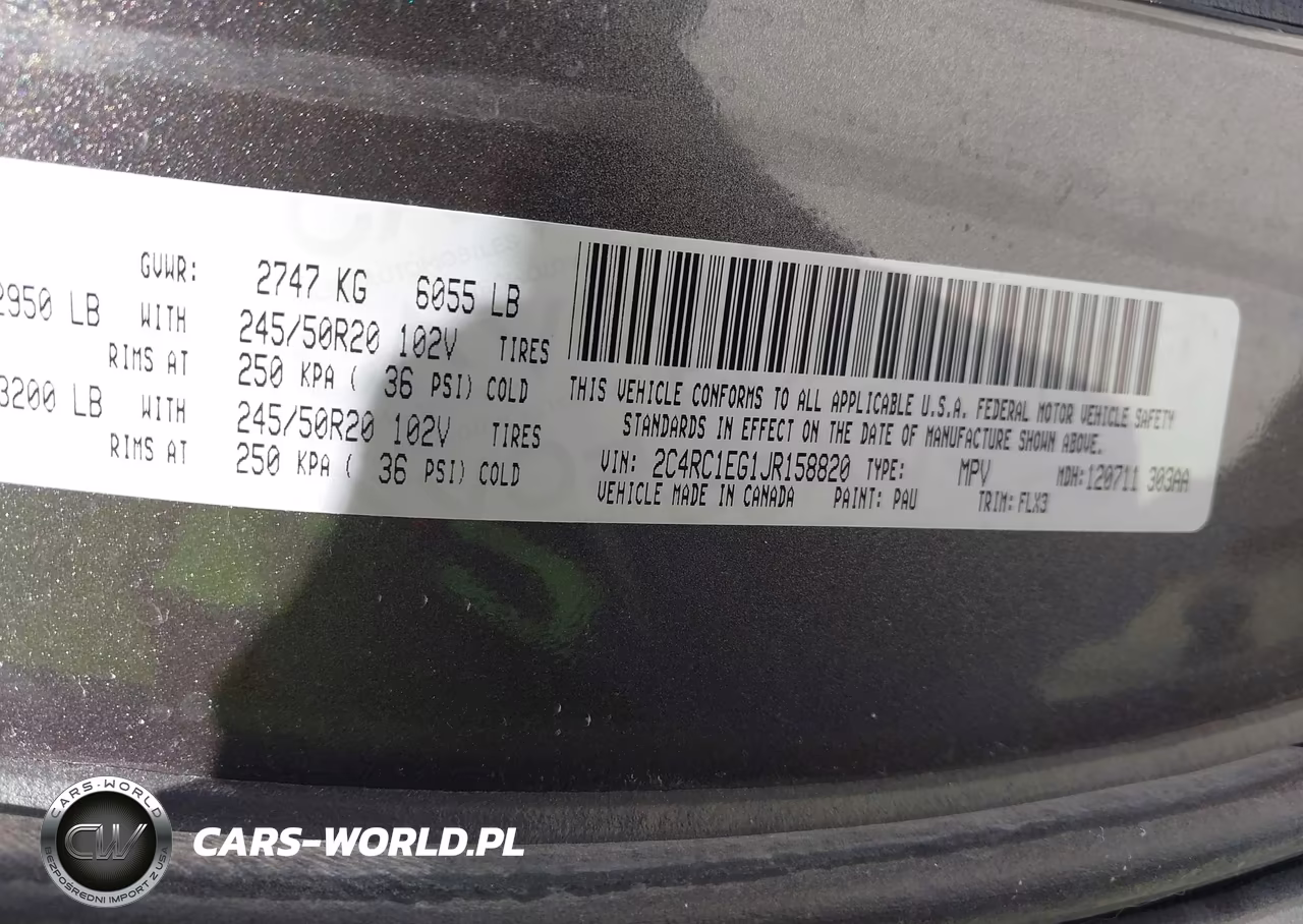 2018 Chrysler Pacifica Touring L Plus VIN:2C4RC1EG1JR158820 - 9