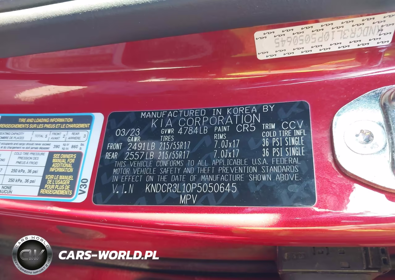 2023 Kia Niro Ev Wind VIN:KNDCR3L10P5050645 - 9