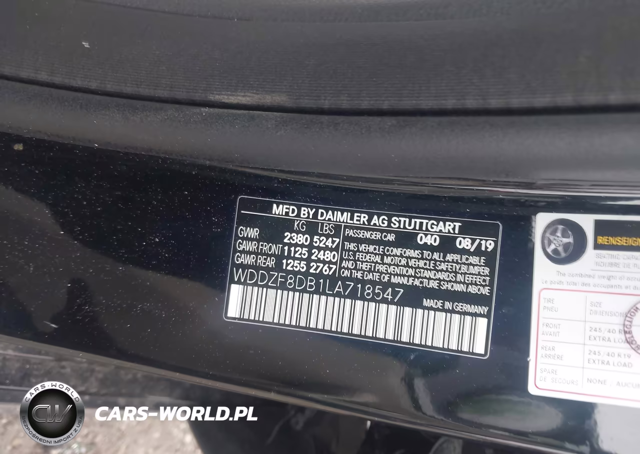 2020 Mercedes-Benz E 350 VIN:WDDZF8DB1LA718547 - 9