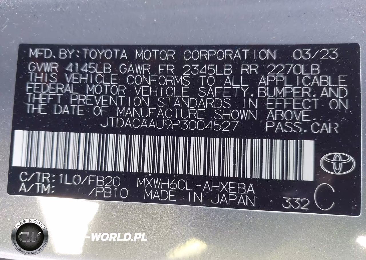 2023 Toyota Prius Le VIN:JTDACAAU9P3004527 - 9