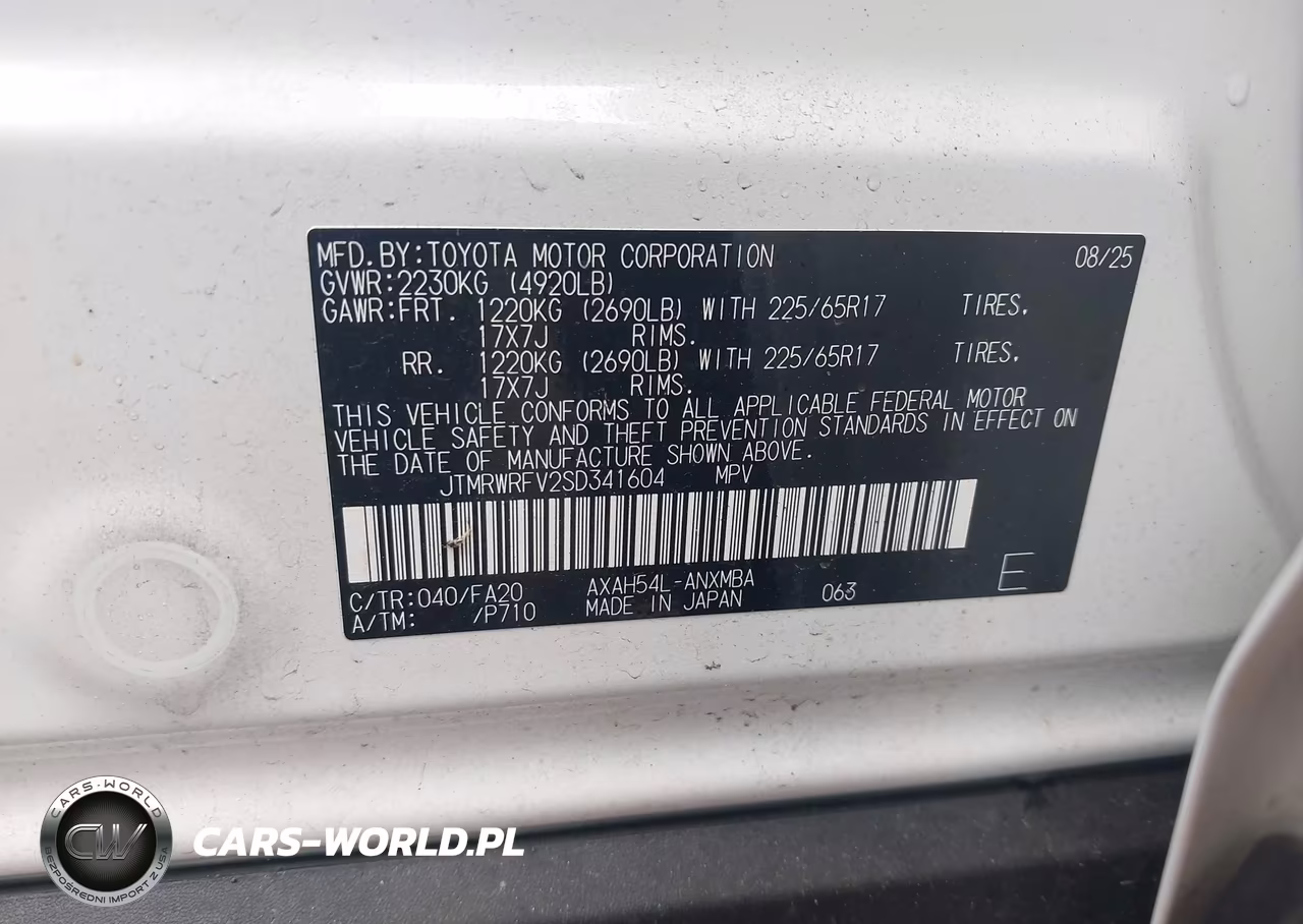 2025 Toyota Rav4 Hybrid Xle VIN:JTMRWRFV2SD341604 - 9