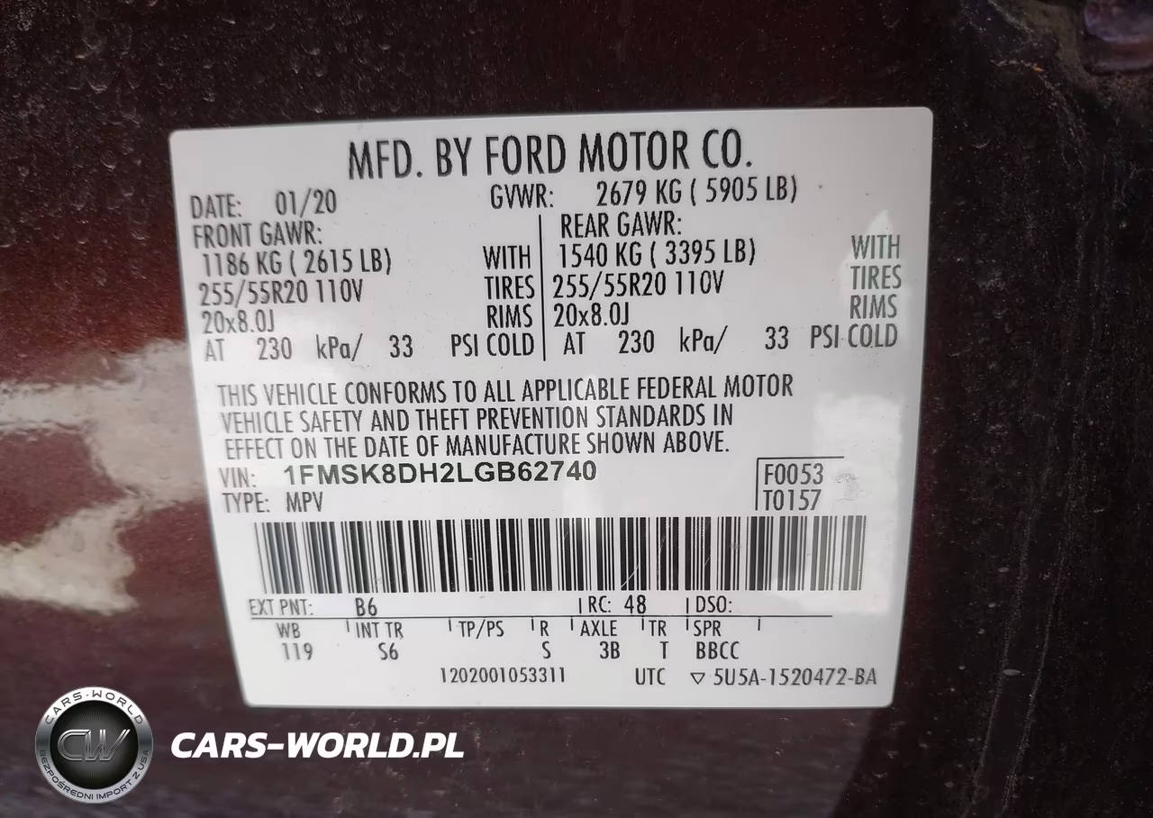 2020 Ford Explorer Xlt VIN:1FMSK8DH2LGB62740 - 9