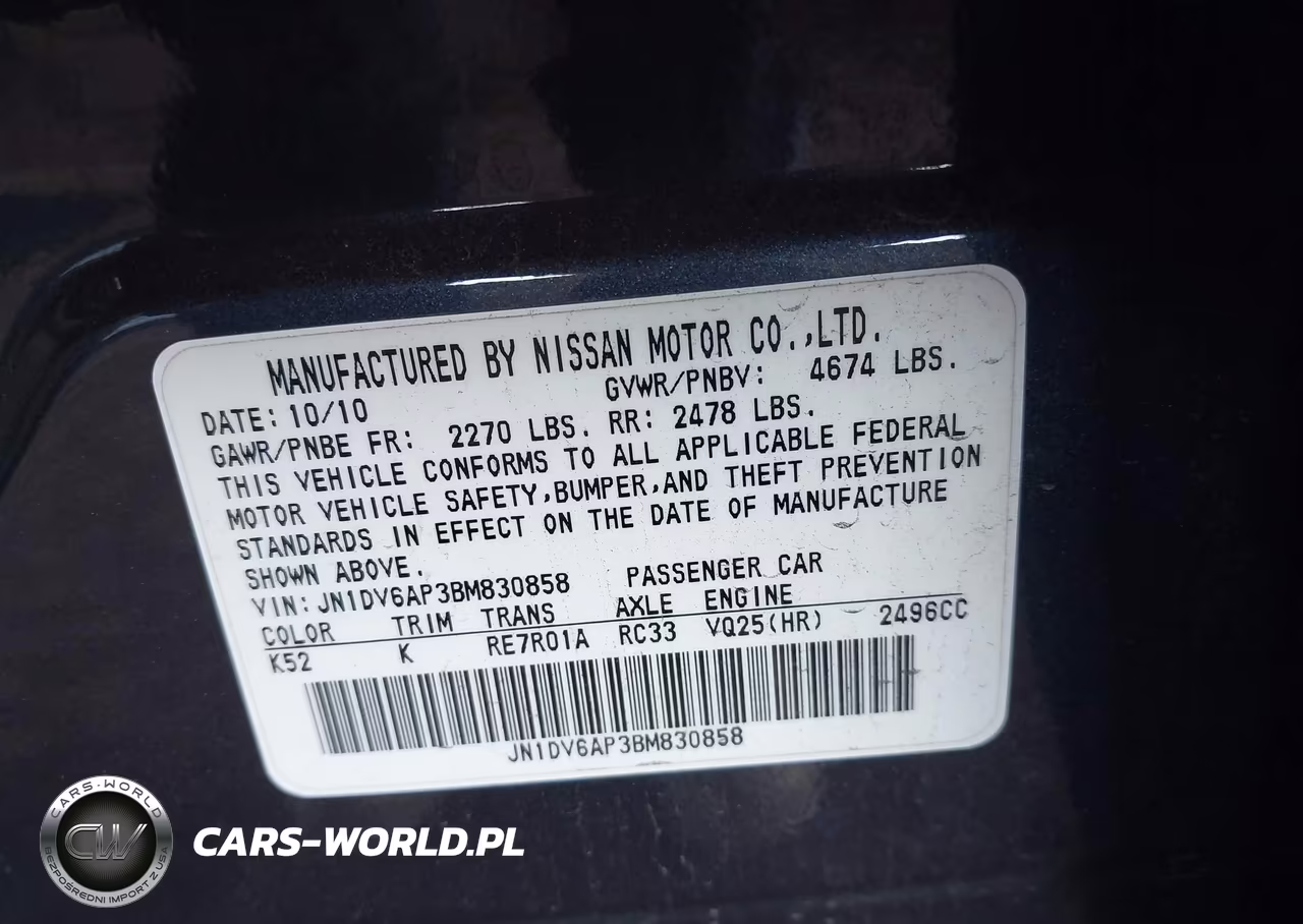 2011 Infiniti G25 Journey VIN:JN1DV6AP3BM830858 - 9