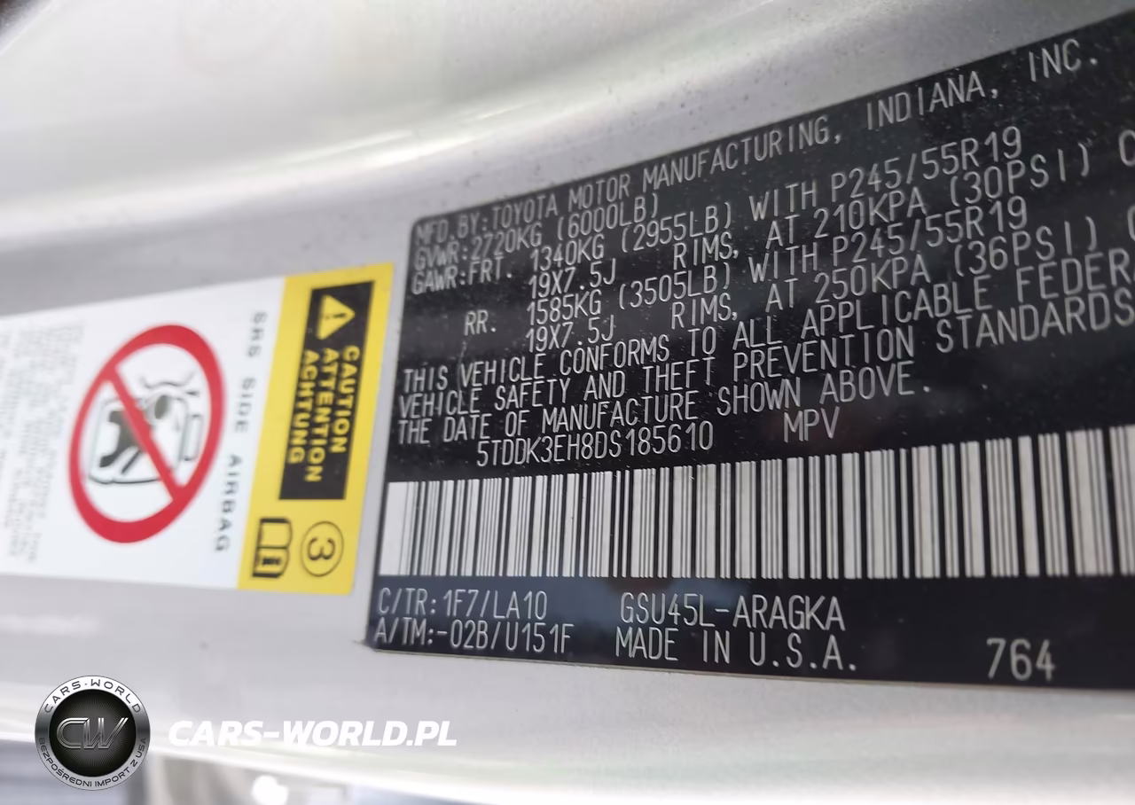 2013 Toyota Highlander Limited V6 VIN:5TDDK3EH8DS185610 - 9
