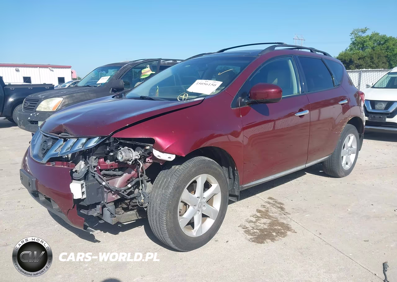 2010 Nissan Murano Sl VIN:JN8AZ1MW5AW124590 - 2