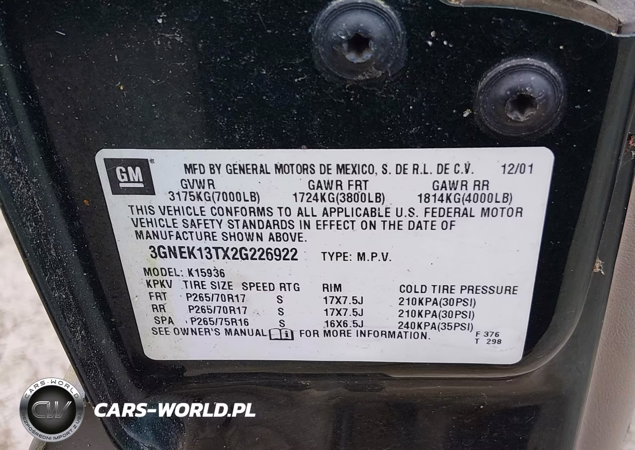 2002 Chevrolet Avalanche 1500 VIN:3GNEK13TX2G226922 - 9