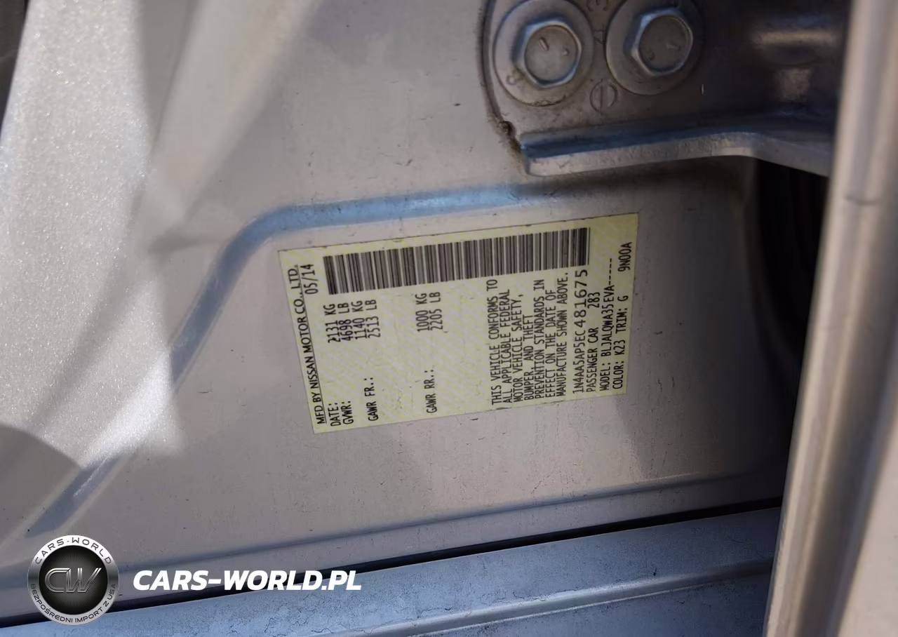 2014 Nissan Maxima 3.5 S-3.5 Sv VIN:1N4AA5AP5EC481675 - 9