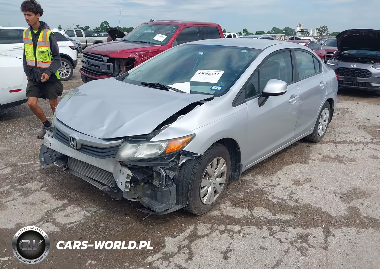 2012 Honda Civic Lx VIN:2HGFB2F52CH563281 - 2