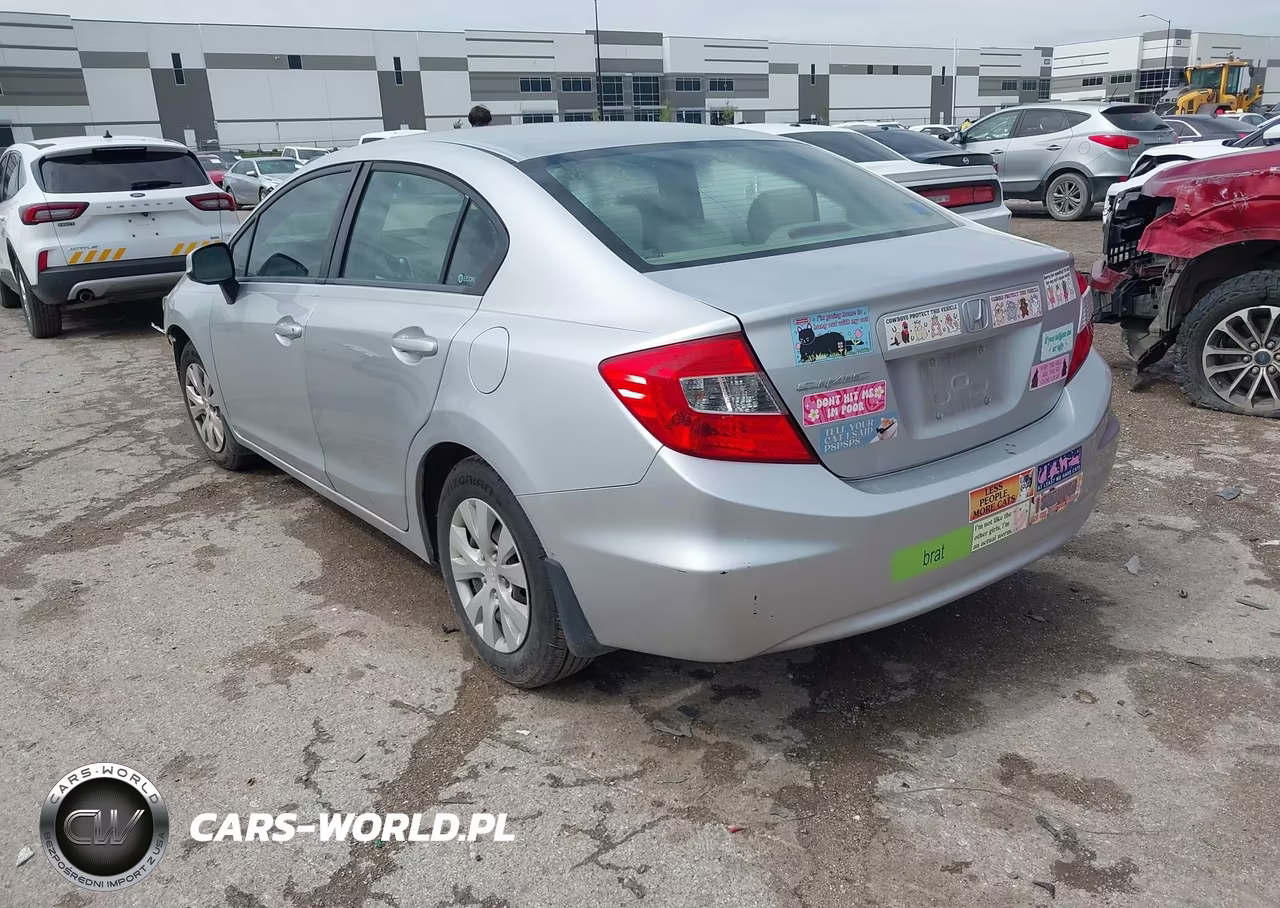2012 Honda Civic Lx VIN:2HGFB2F52CH563281 - 3