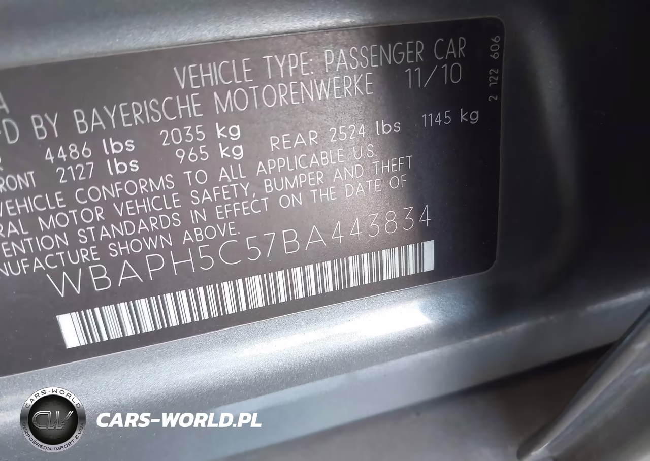 2011 BMW 328I VIN:WBAPH5C57BA443834 - 9