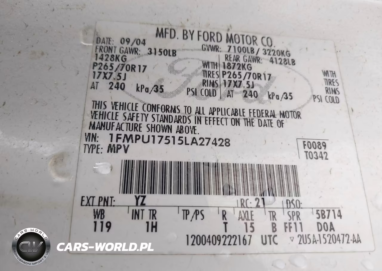 2005 Ford Expedition Eddie Bauer-King Ranch VIN:1FMPU17515LA27428 - 9
