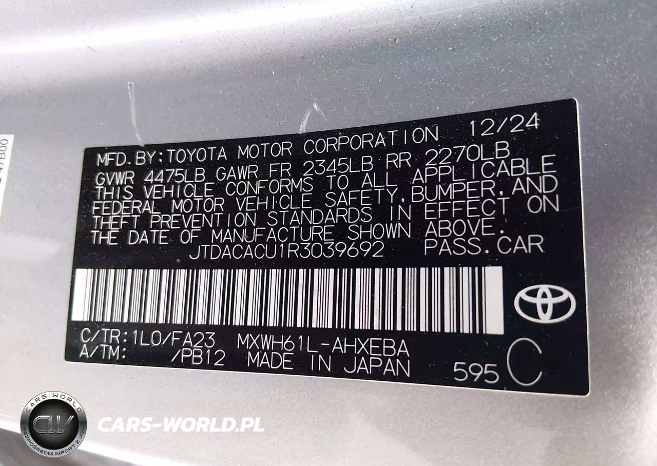 2024 Toyota Prius Prime Se VIN:JTDACACU1R3039692 - 19