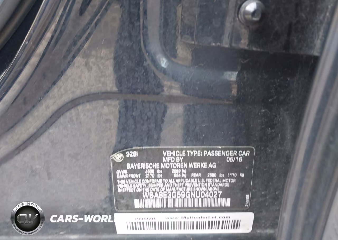 2016 BMW 328I xDrive VIN:WBA8E3G59GNU04027 - 9