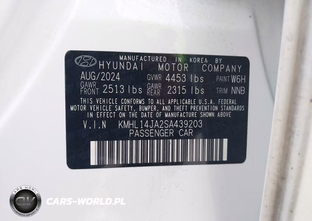 2025 Hyundai Sonata Sel Convenience VIN:KMHL14JA2SA439203 - 9