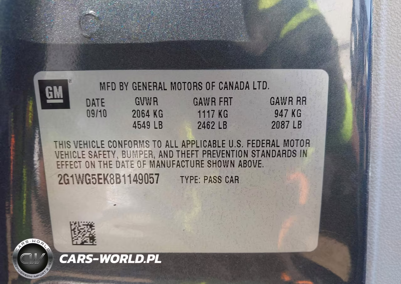 2011 Chevrolet Impala Lt VIN:2G1WG5EK8B1149057 - 9