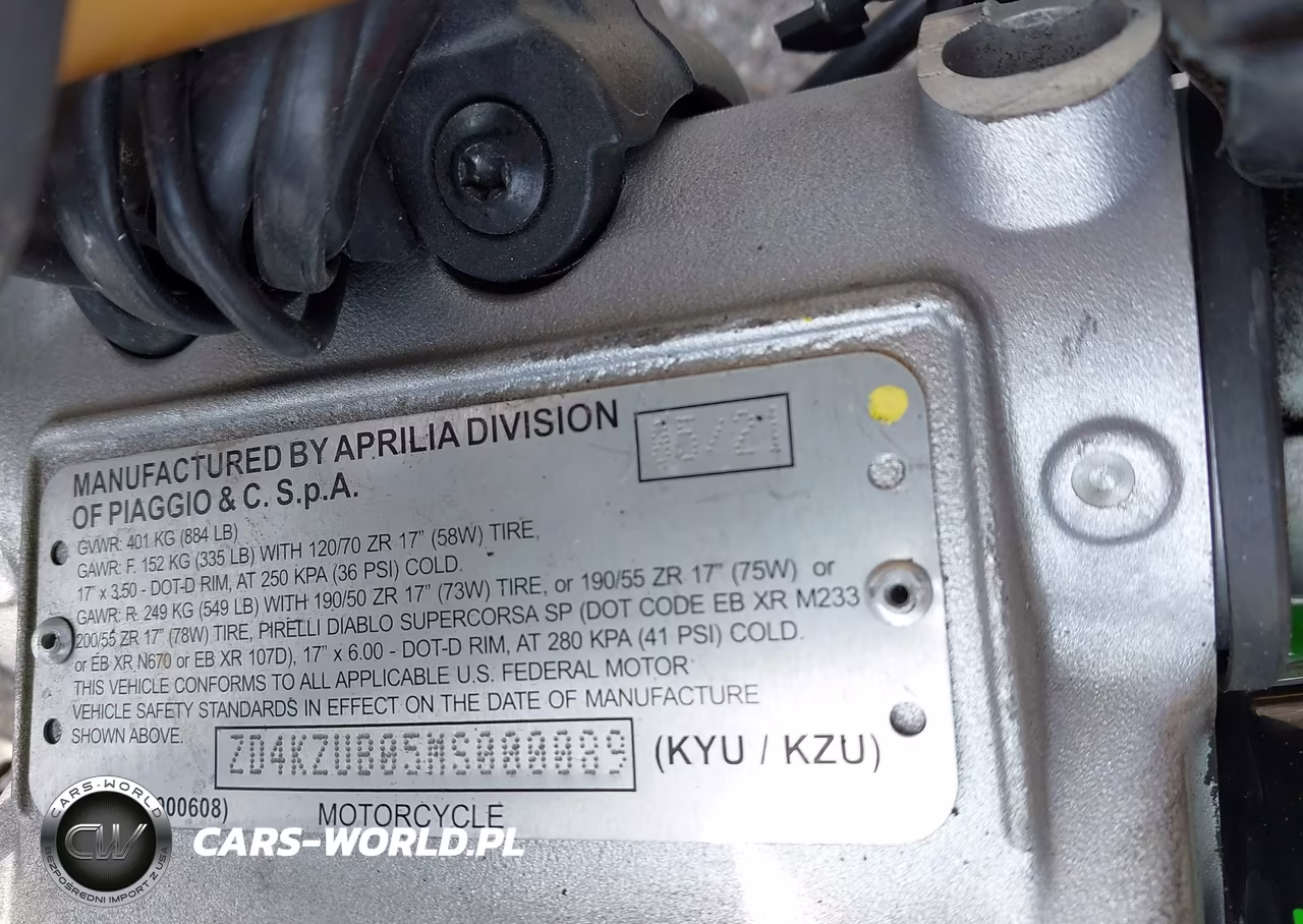 2021 Aprilia Tuono V4 1100 Factory VIN:ZD4KZUB05MS000089 - 10