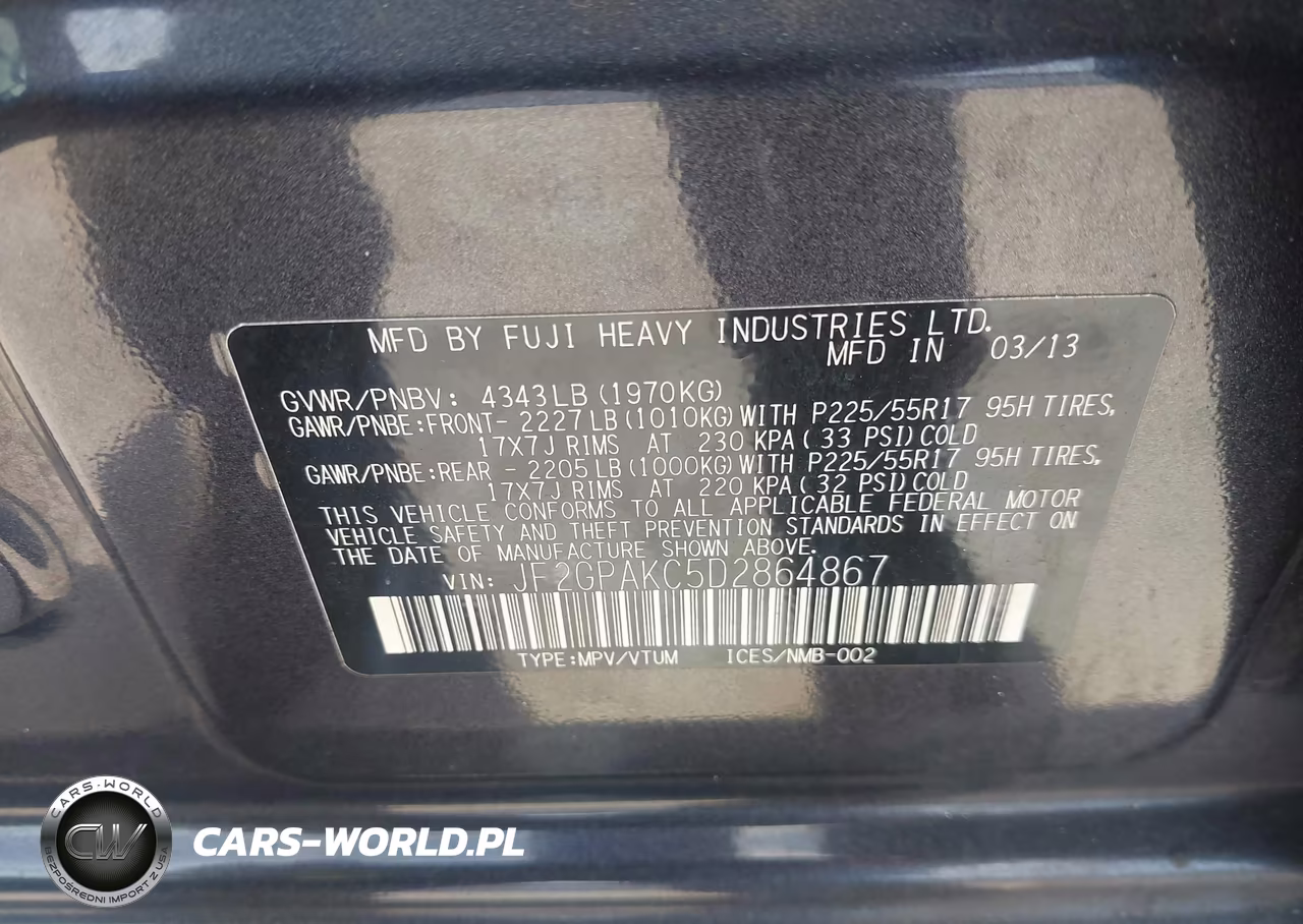 2013 Subaru Xv Crosstrek 2.0I Limited VIN:JF2GPAKC5D2864867 - 9