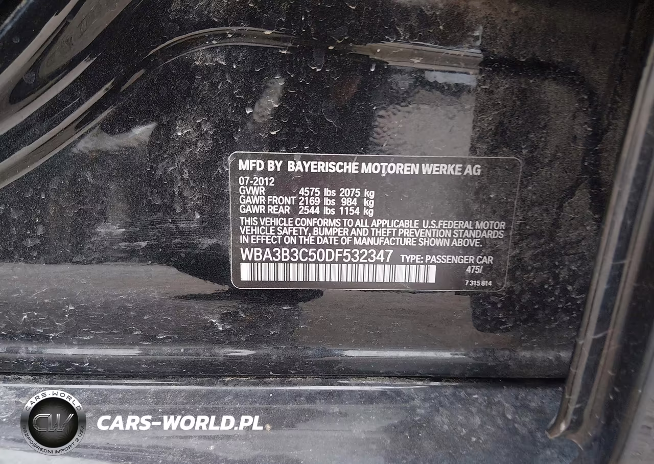 2013 BMW 328I xDrive VIN:WBA3B3C50DF532347 - 9