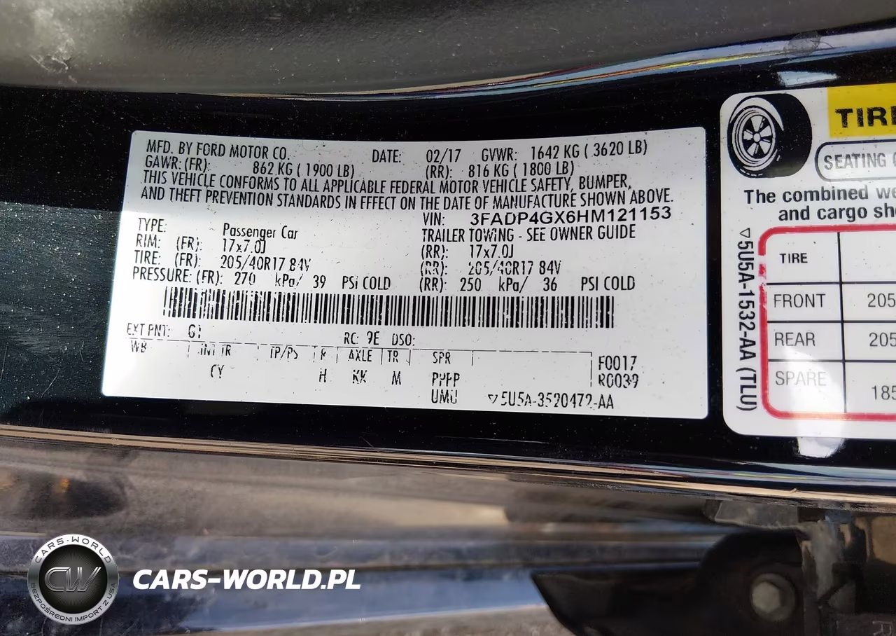 2017 Ford Fiesta St VIN:3FADP4GX6HM121153 - 9