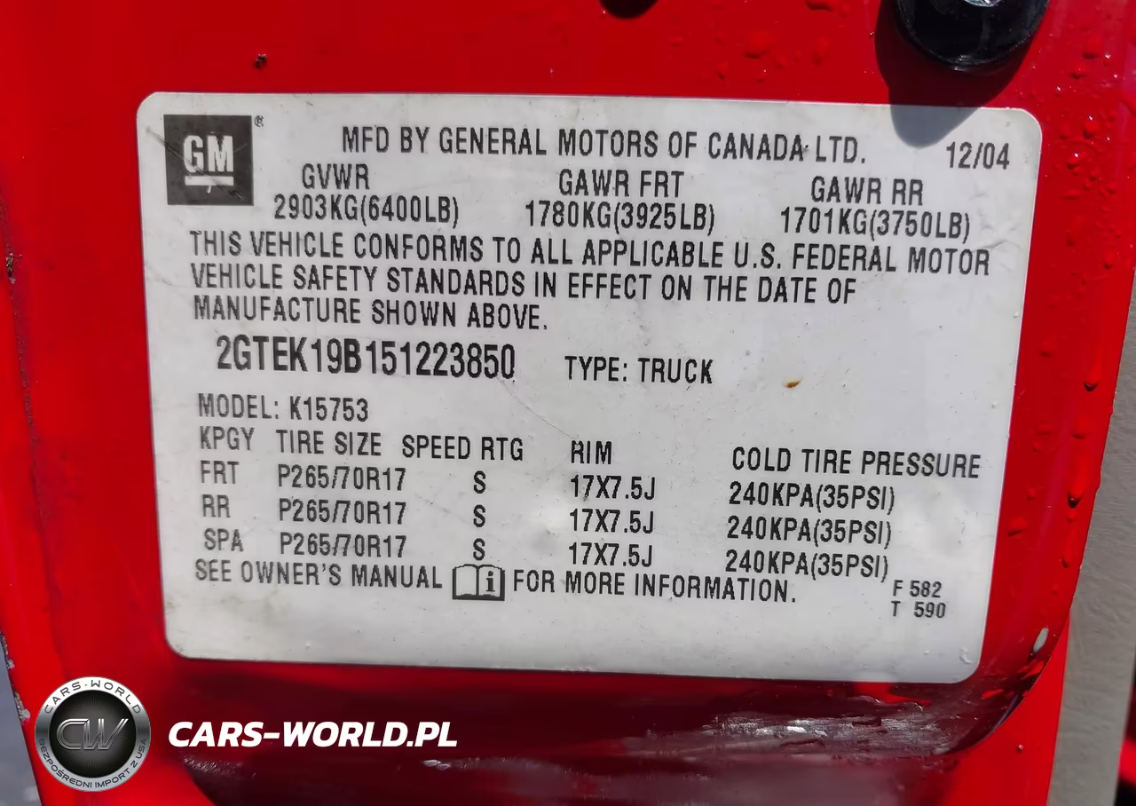 2005 GMC Sierra 1500 Sle VIN:2GTEK19B151223850 - 9