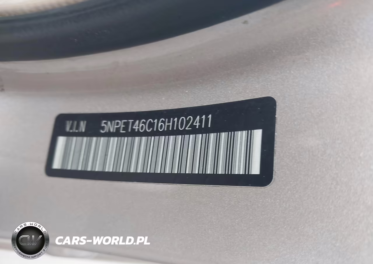 2006 Hyundai Sonata Gl VIN:5NPET46C16H102411 - 9