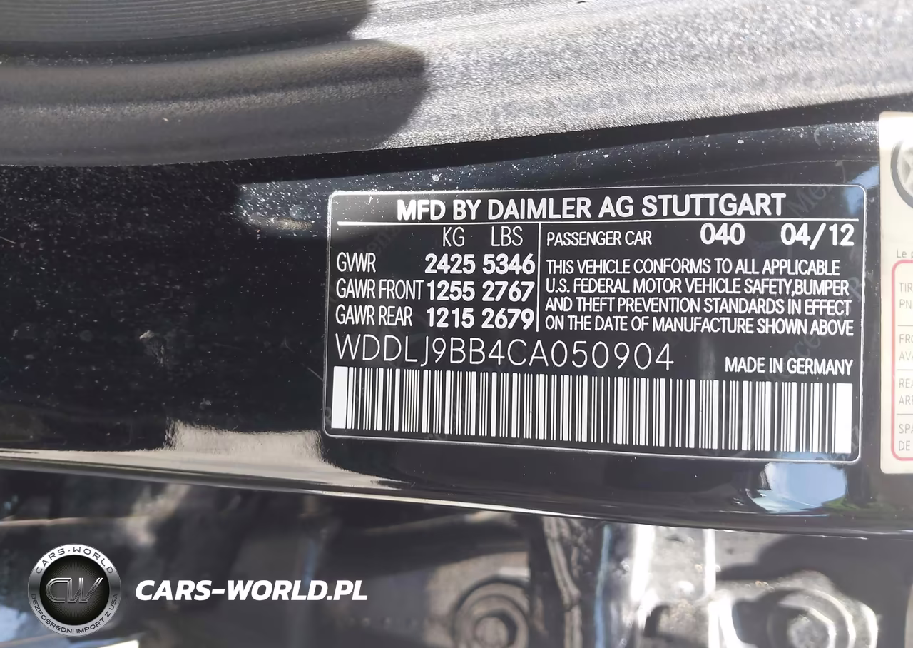 2012 Mercedes-Benz Cls 550 4Matic VIN:WDDLJ9BB4CA050904 - 9