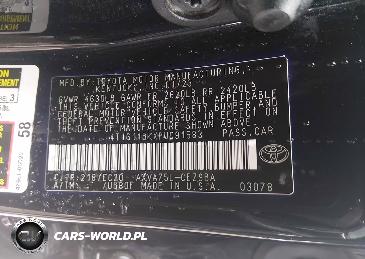2023 Toyota Camry Se Nightshade Edition Awd VIN:4T1G11BKXPU091583 - 9