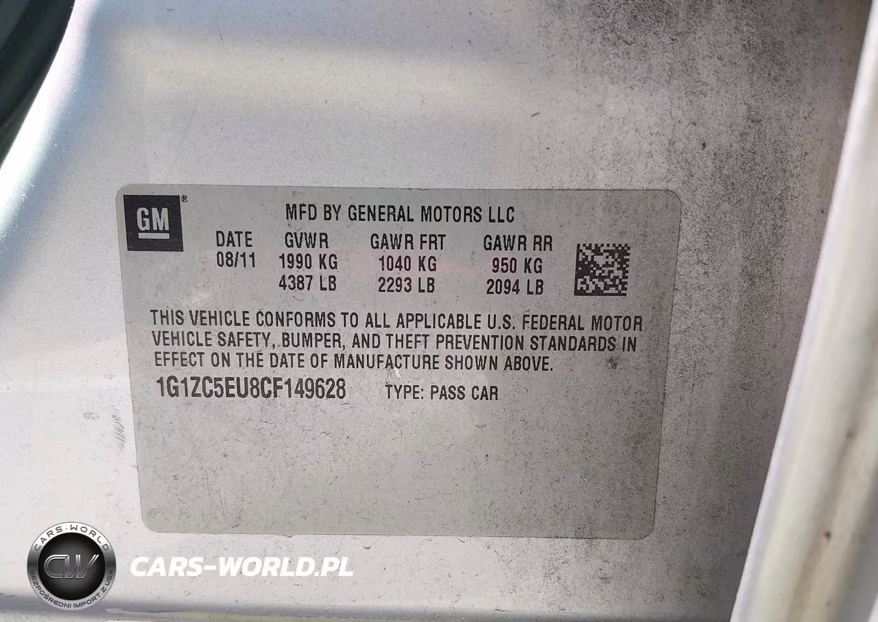 2012 Chevrolet Malibu 1Lt VIN:1G1ZC5EU8CF149628 - 9