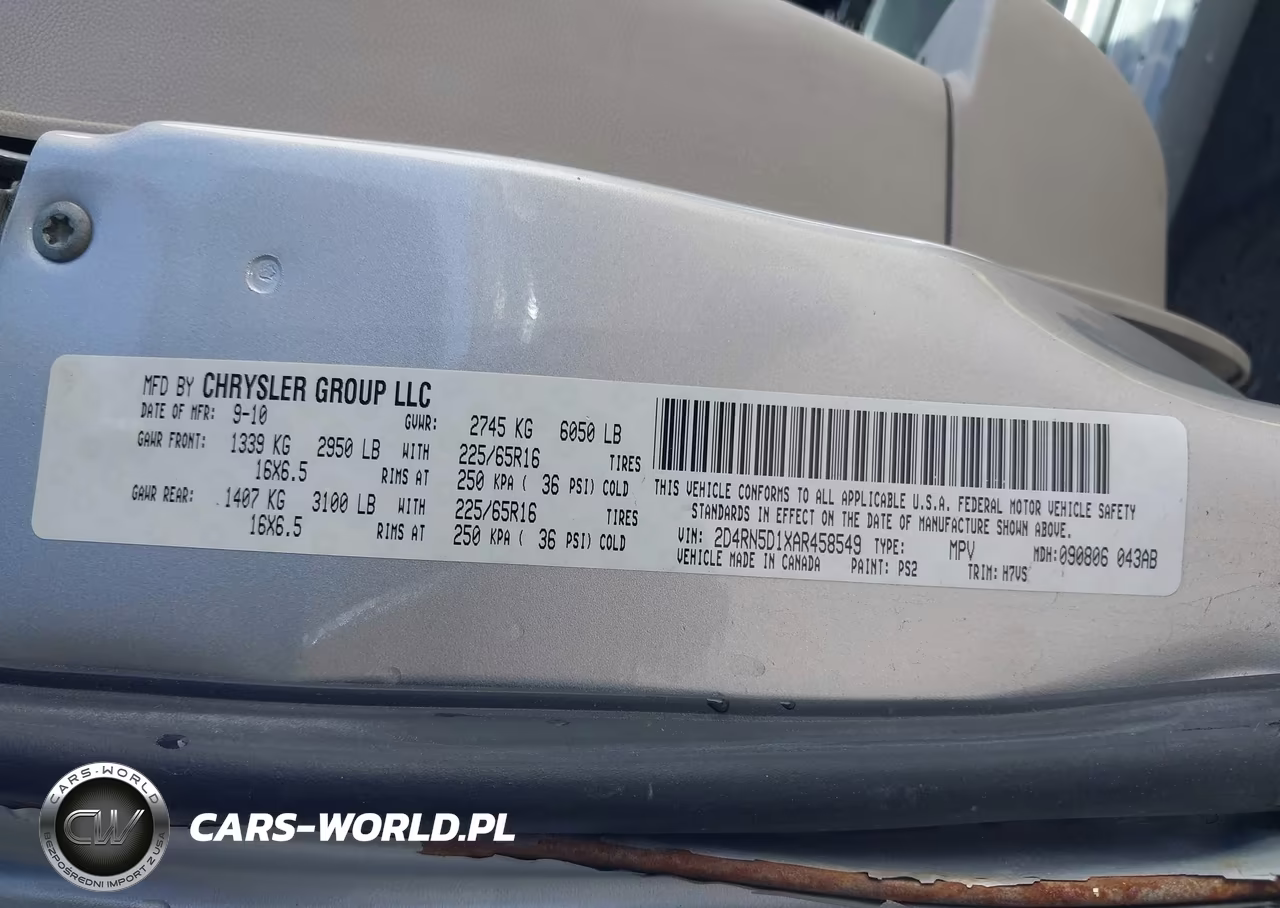 2010 Dodge Grand Caravan Sxt VIN:2D4RN5D1XAR458549 - 9