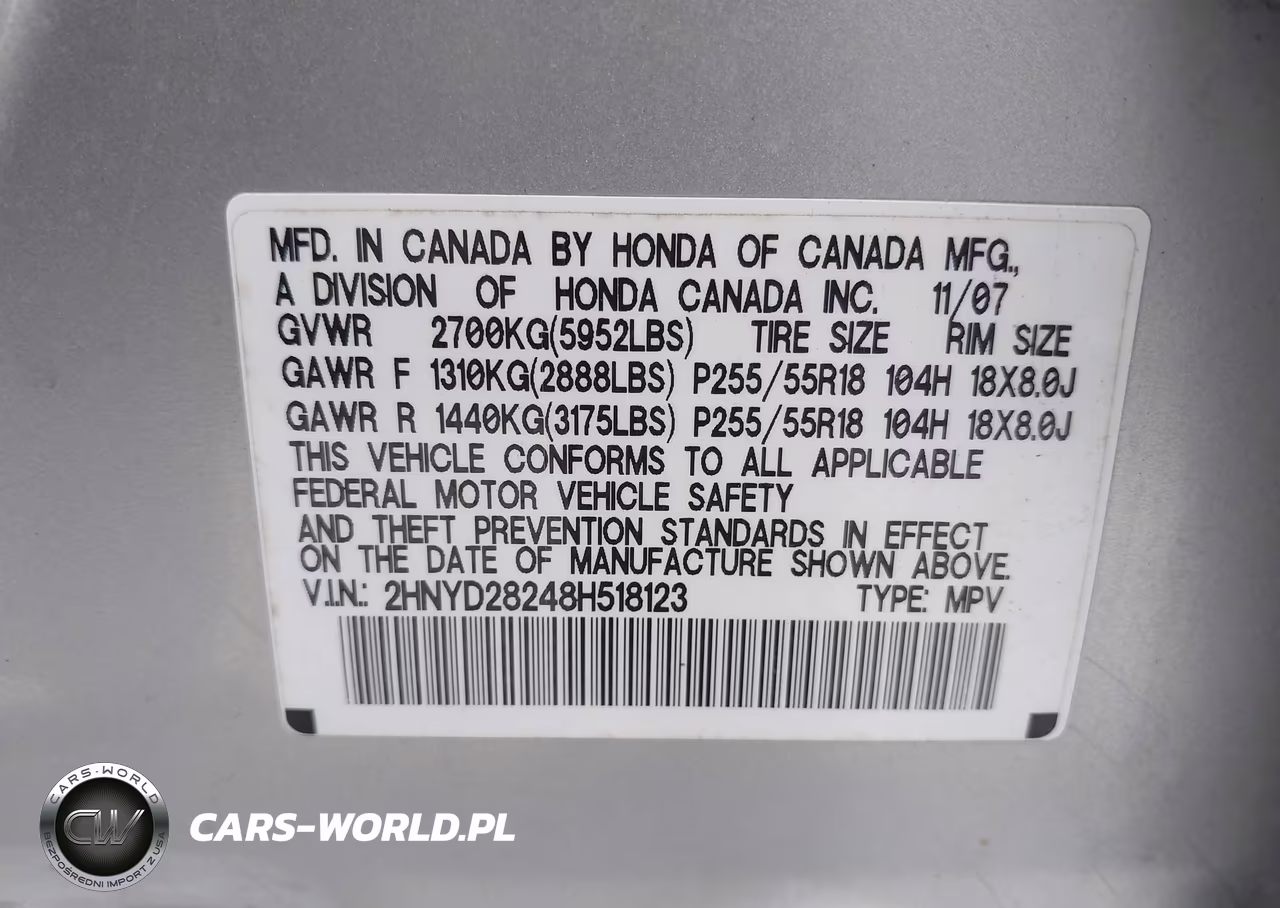 2008 Acura Mdx VIN:2HNYD28248H518123 - 9