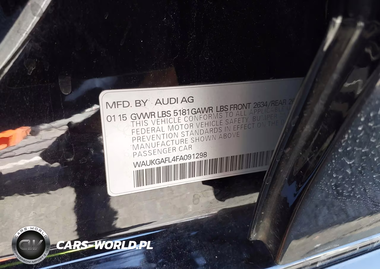 2015 Audi S4 3.0T Premium Plus VIN:WAUKGAFL4FA091298 - 9