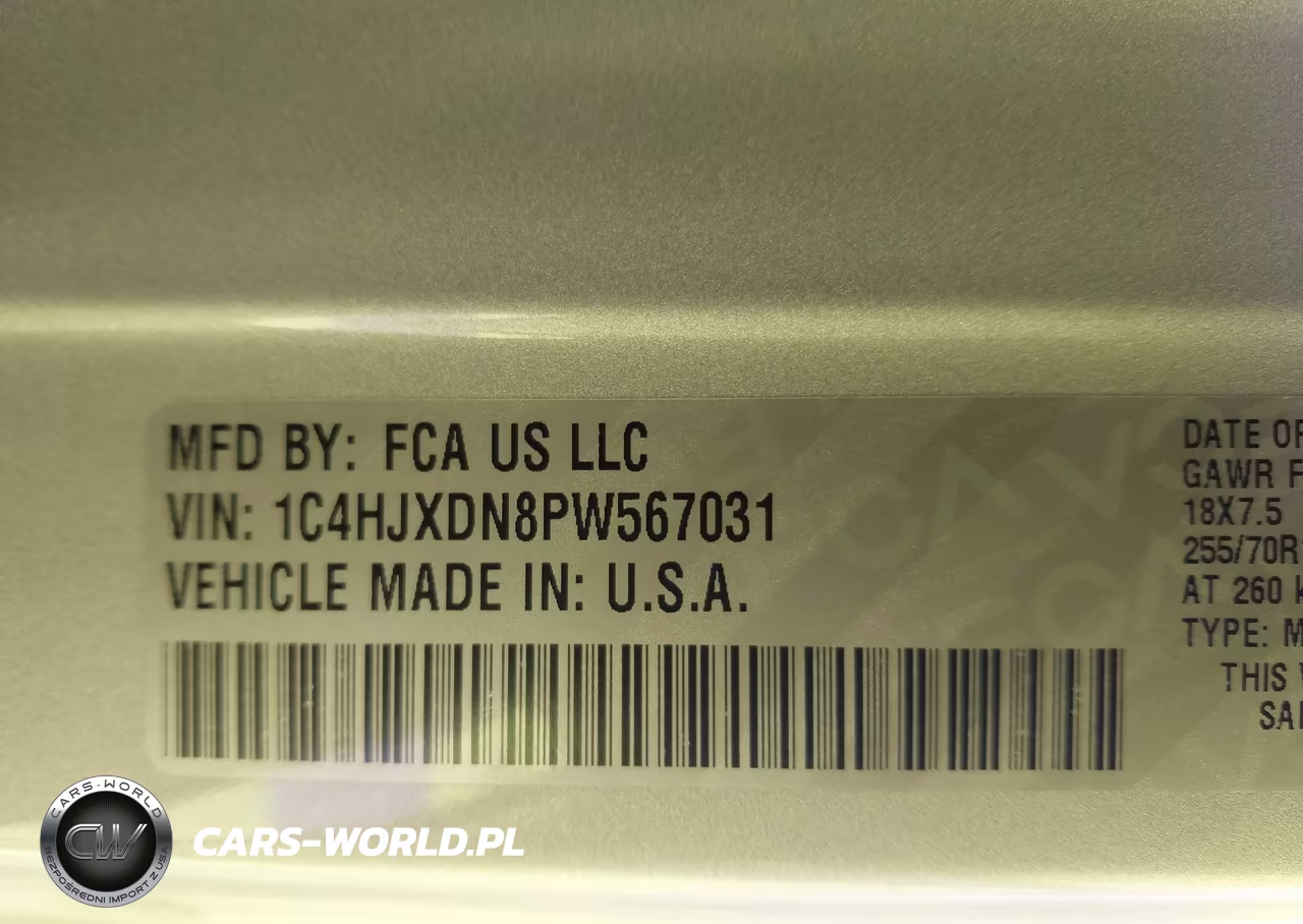 2023 Jeep Wrangler 4-Door Sport Altitude 4X4 VIN:1C4HJXDN8PW567031 - 9