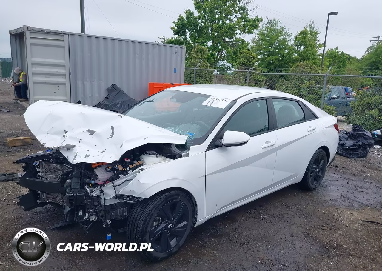 2023 Hyundai Elantra Hybrid Blue VIN:KMHLM4AJ6PU043126 - 2