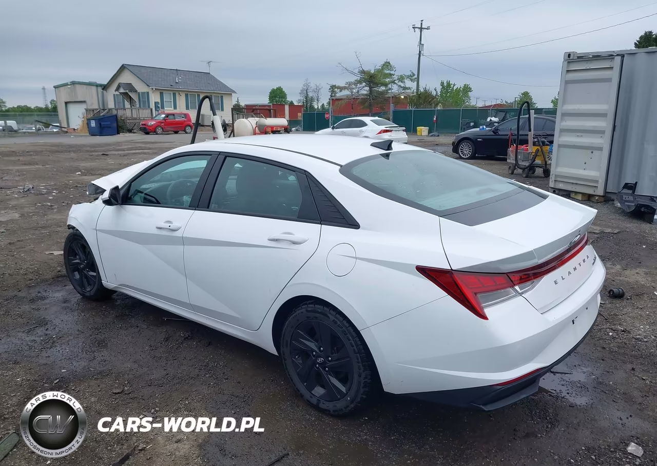 2023 Hyundai Elantra Hybrid Blue VIN:KMHLM4AJ6PU043126 - 3