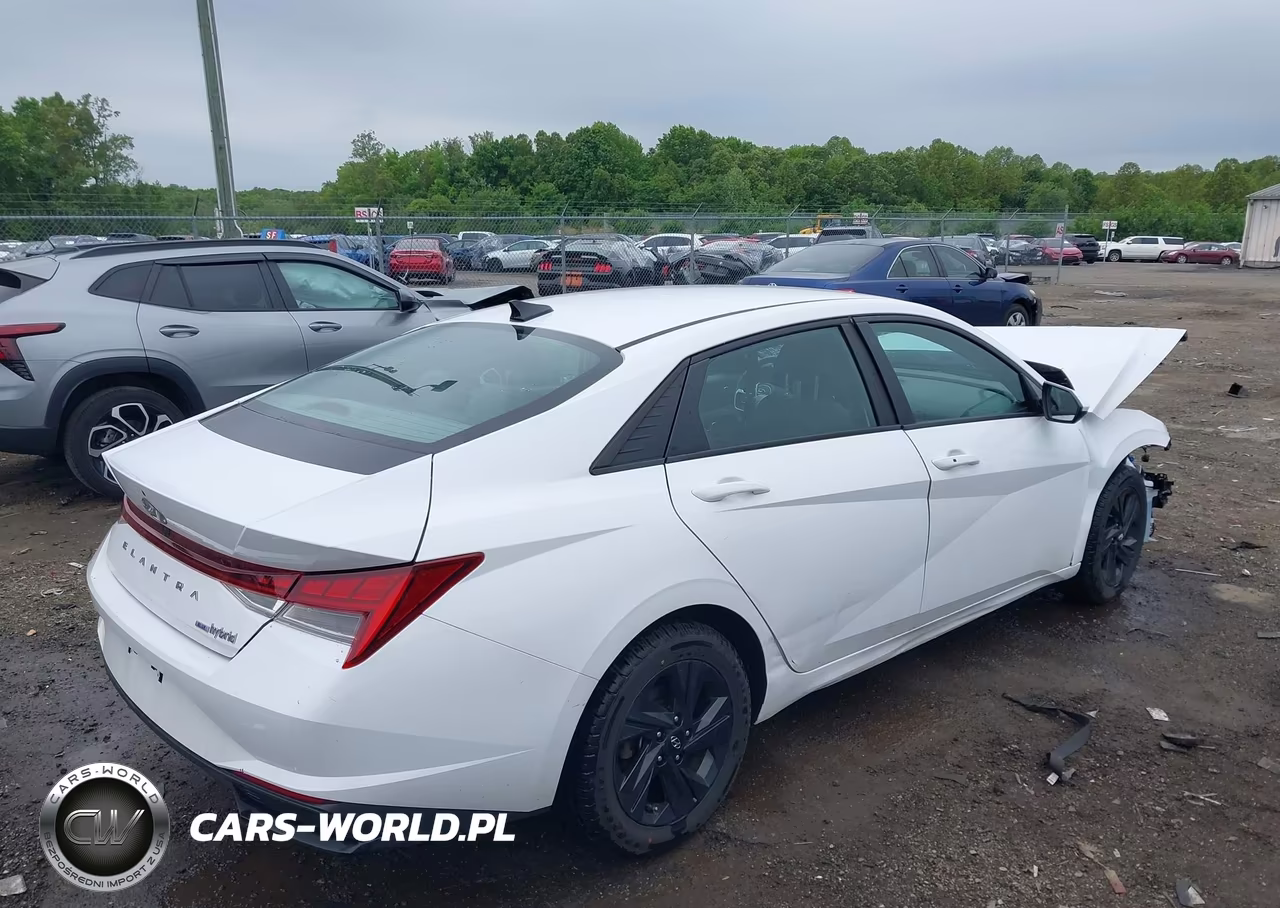 2023 Hyundai Elantra Hybrid Blue VIN:KMHLM4AJ6PU043126 - 4