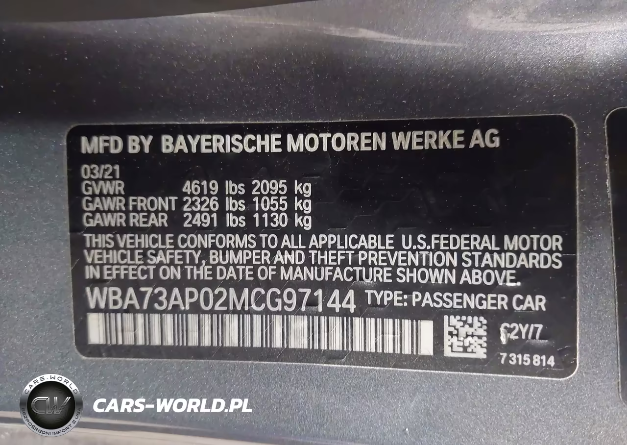 2021 BMW 430I xDrive VIN:WBA73AP02MCG97144 - 9