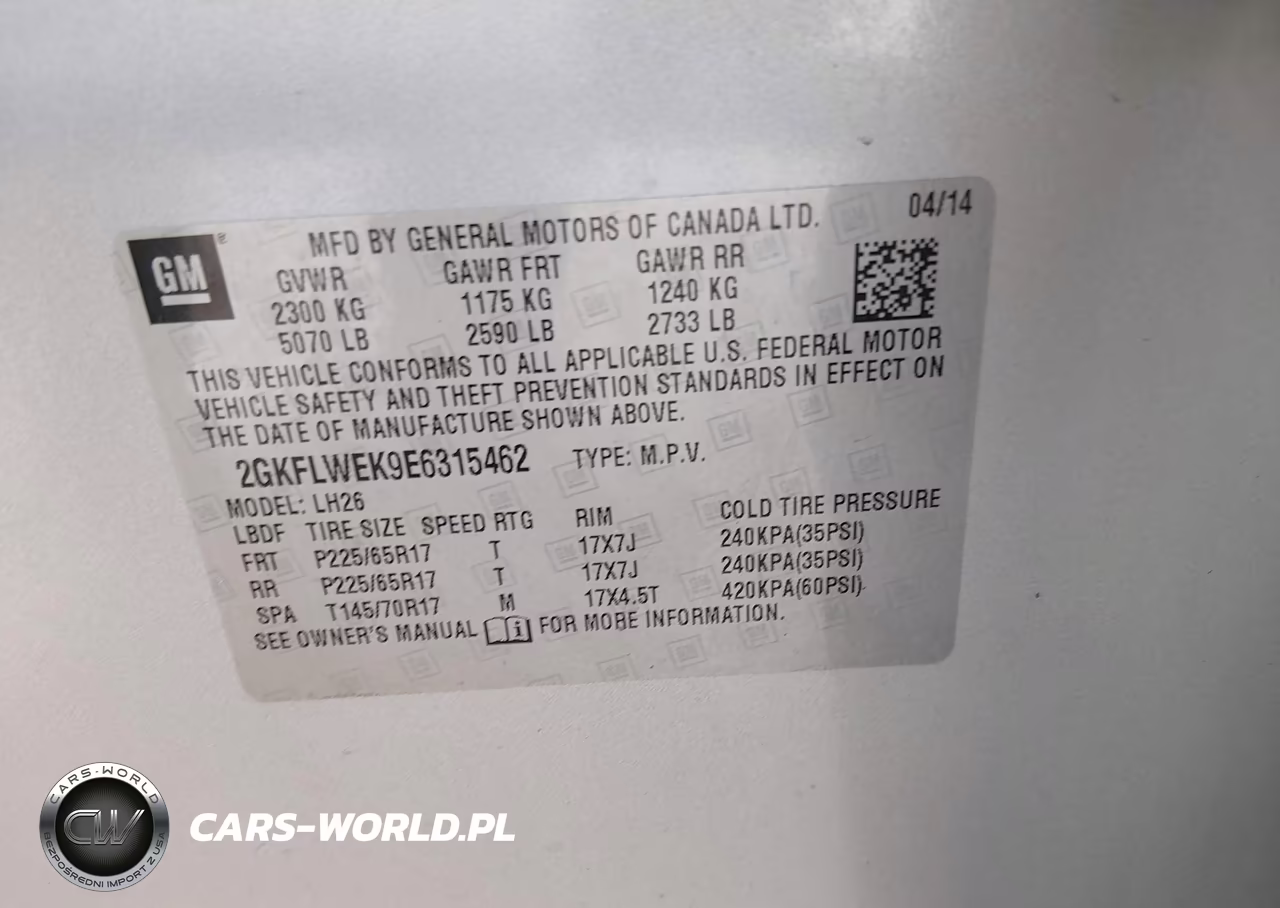 2014 GMC Terrain Sle-2 VIN:2GKFLWEK9E6315462 - 9