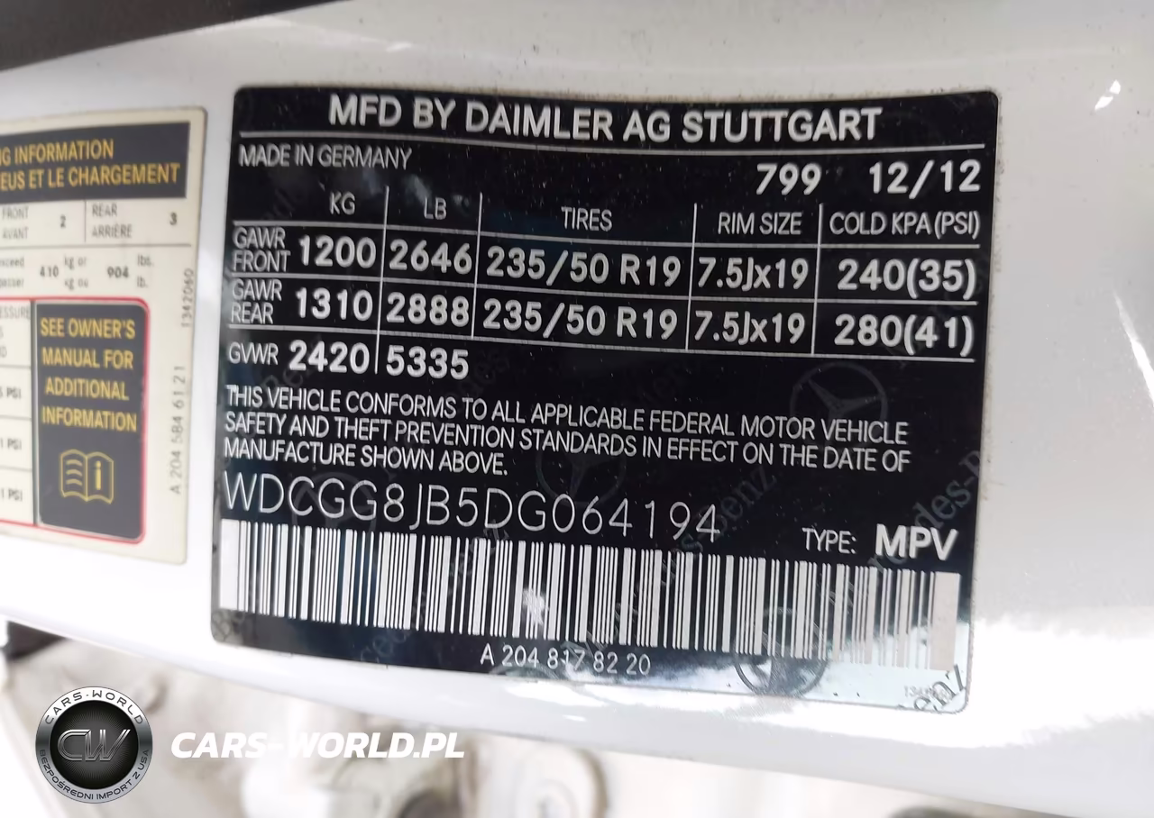 2013 Mercedes-Benz Glk 350 4Matic VIN:WDCGG8JB5DG064194 - 9