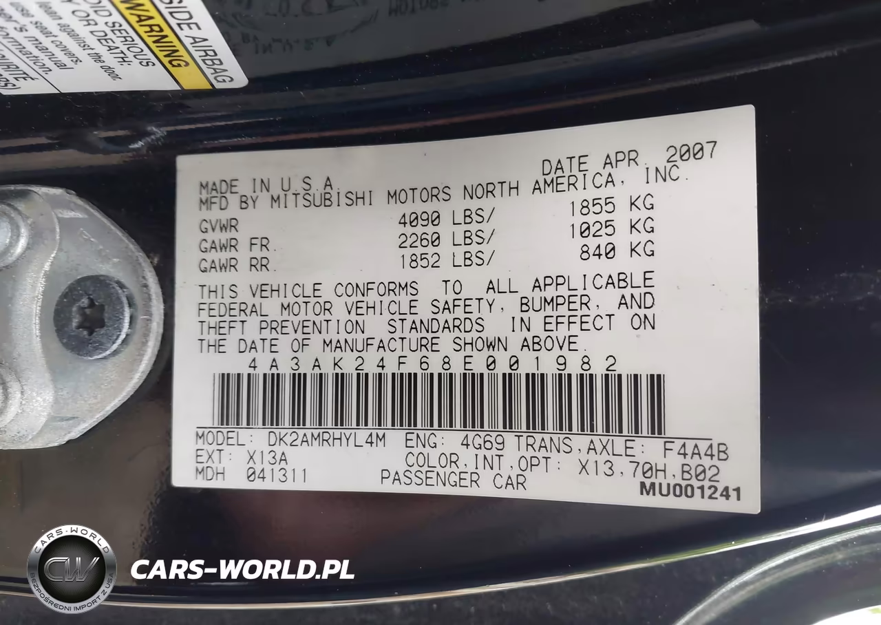 2008 Mitsubishi Eclipse Gs VIN:4A3AK24F68E001982 - 9
