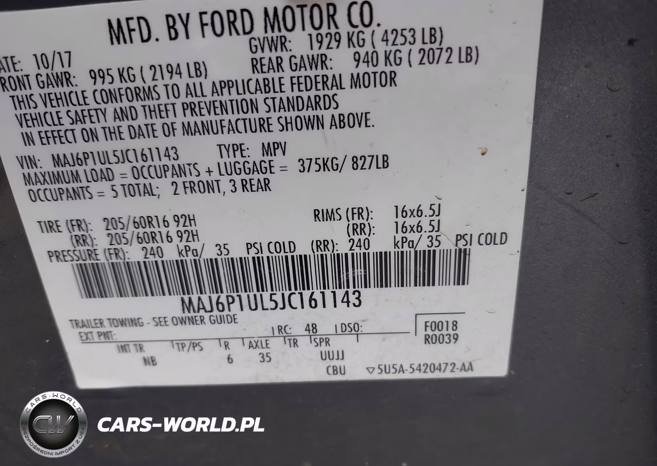 2018 Ford Ecosport Se VIN:MAJ6P1UL5JC161143 - 9
