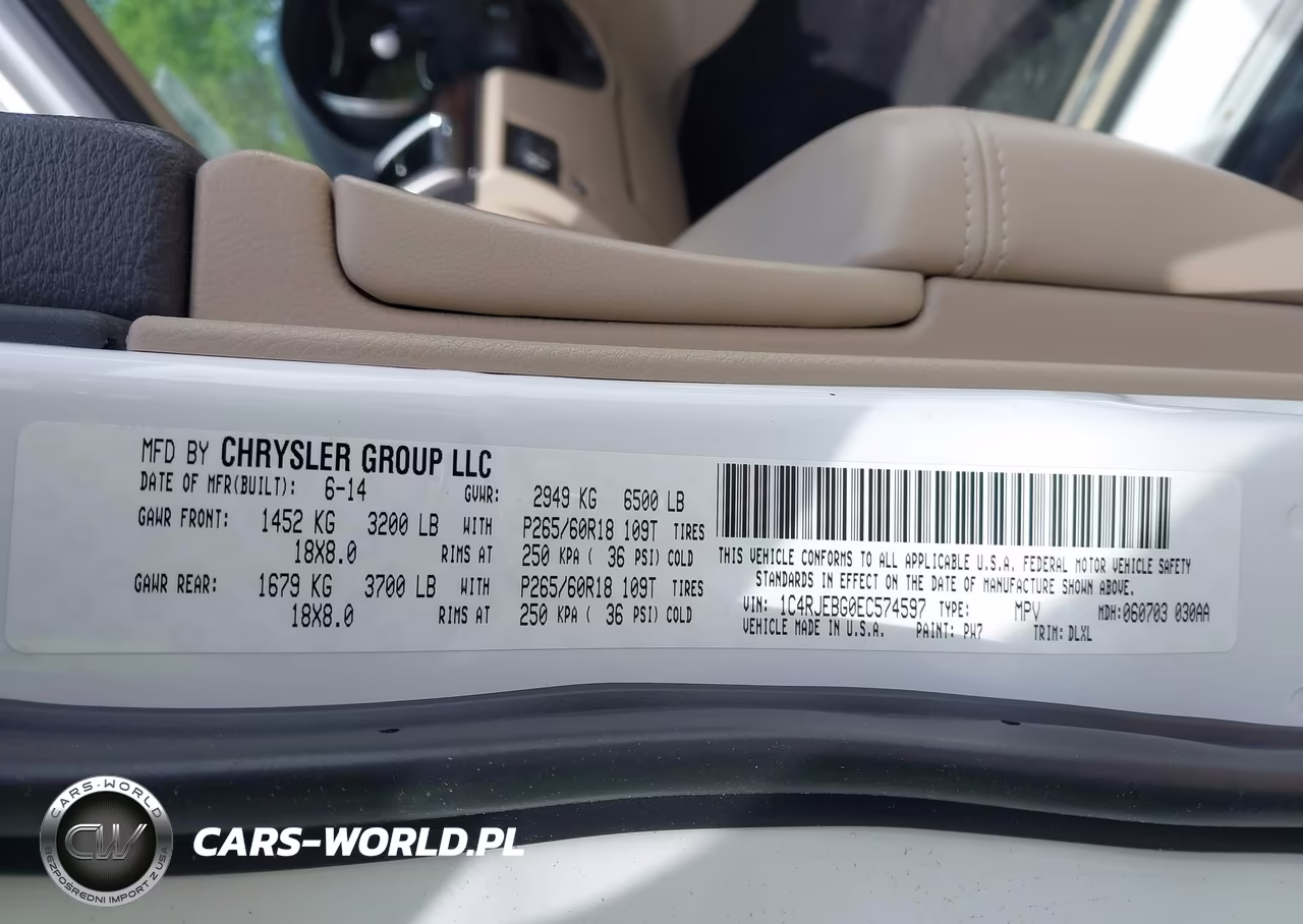 2014 Jeep Grand Cherokee Limited VIN:1C4RJEBG0EC574597 - 9