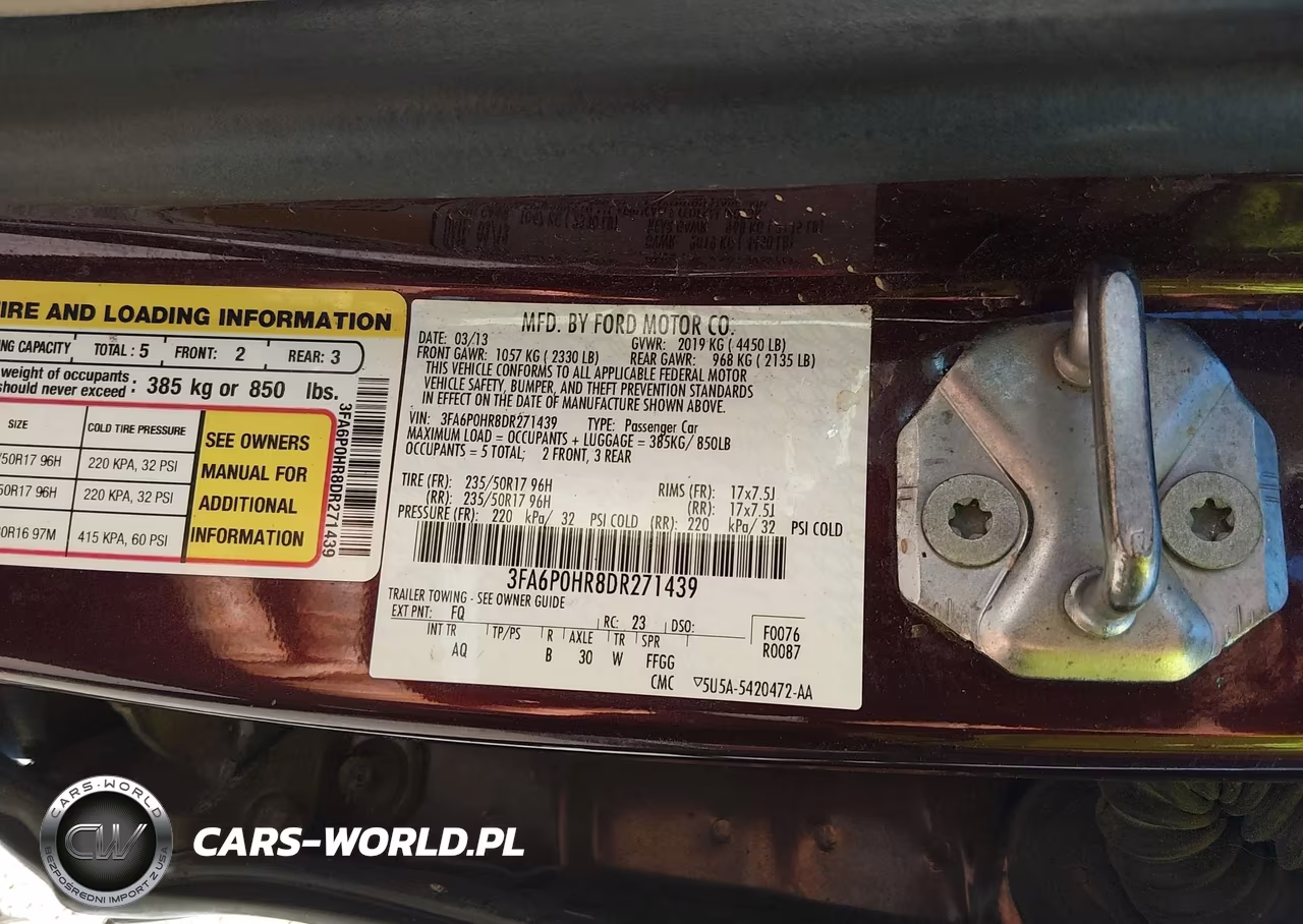 2013 Ford Fusion Se VIN:3FA6P0HR8DR271439 - 9