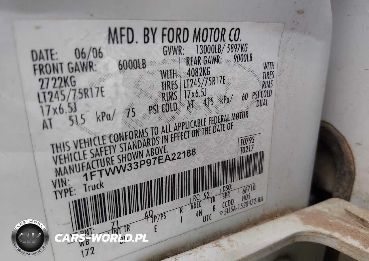 2007 Ford F-350 Lariat-Xl-Xlt VIN:1FTWW33P97EA22188 - 9