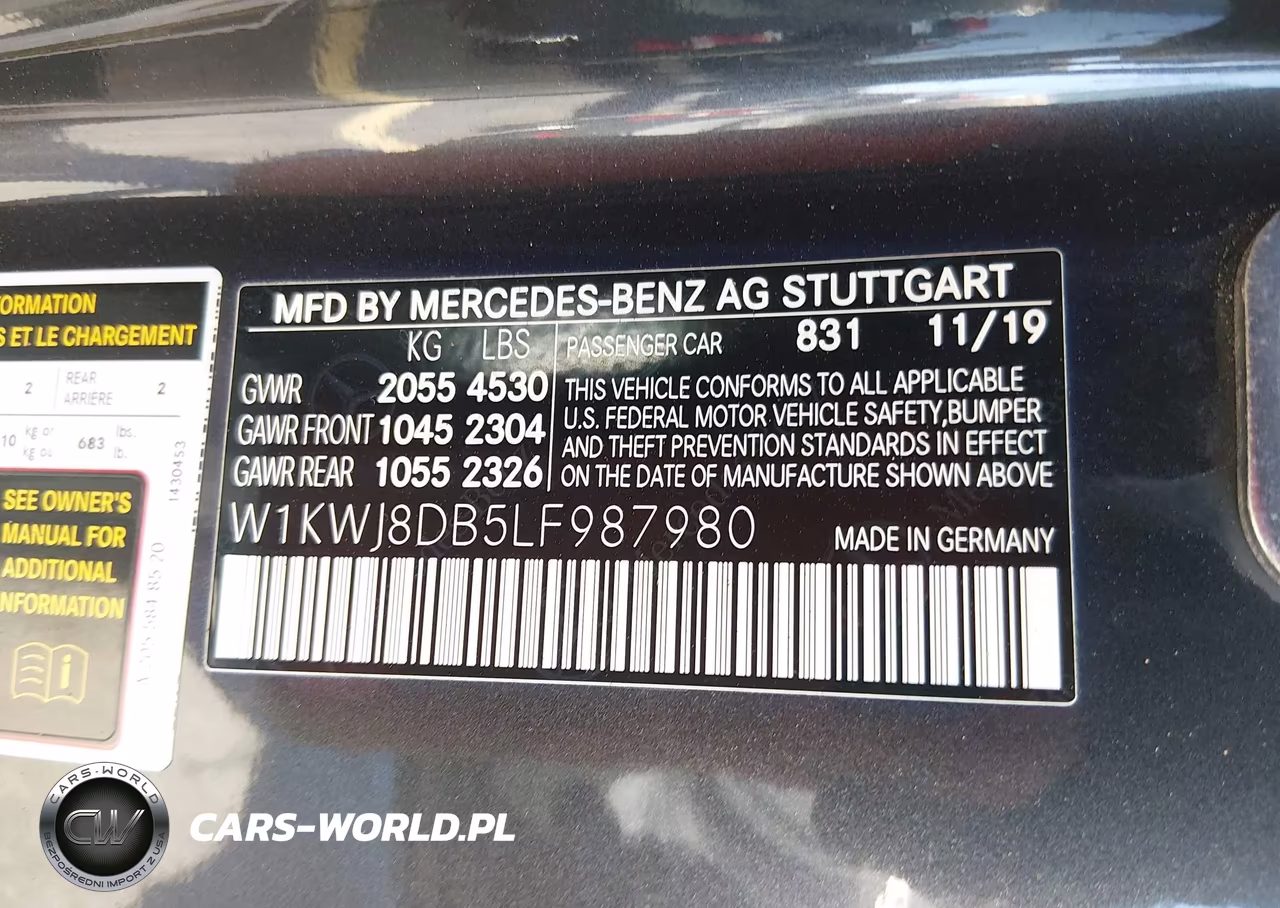 2020 Mercedes-Benz C 300 VIN:W1KWJ8DB5LF987980 - 9