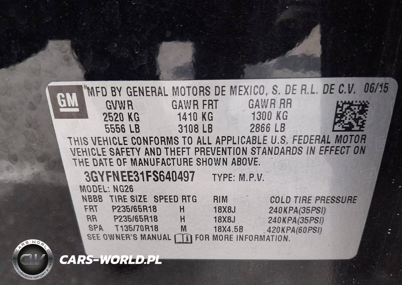 2015 Cadillac Srx Luxury Collection VIN:3GYFNEE31FS640497 - 9