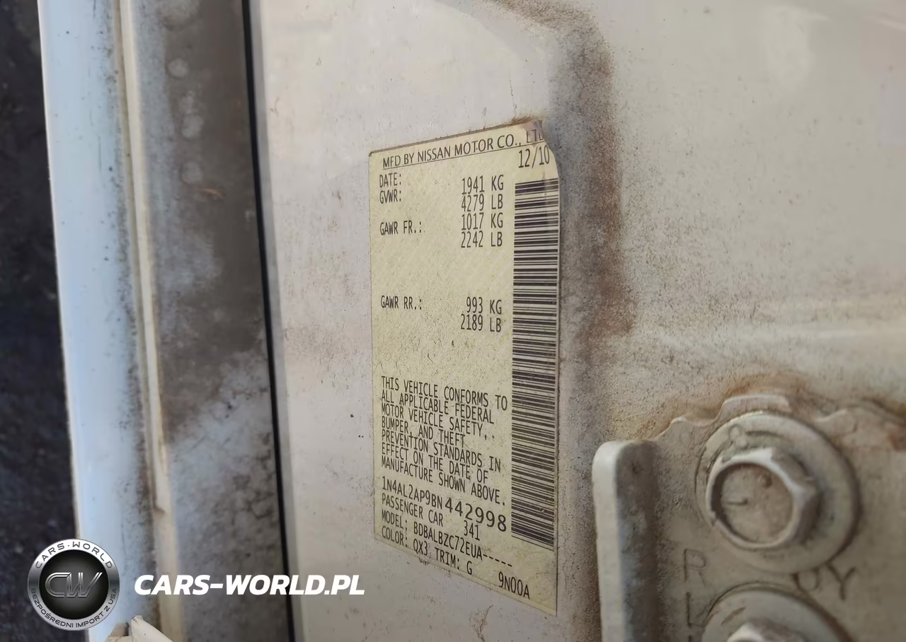2011 Nissan Altima 2.5 S VIN:1N4AL2AP9BN442998 - 9