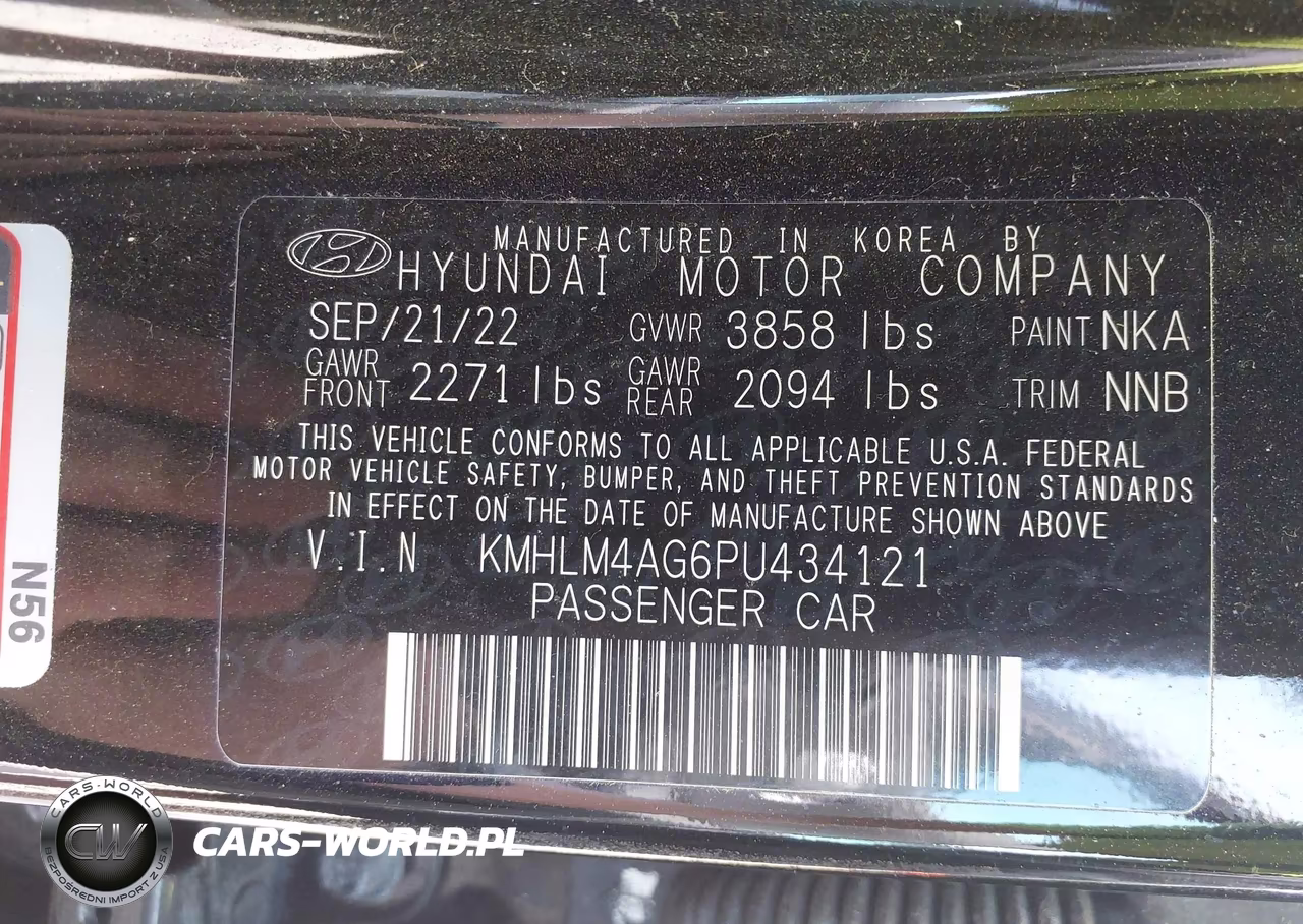 2023 Hyundai Elantra Sel VIN:KMHLM4AG6PU434121 - 9