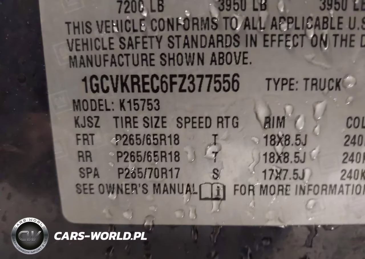 2015 Chevrolet Silverado 1500 2Lt VIN:1GCVKREC6FZ377556 - 9