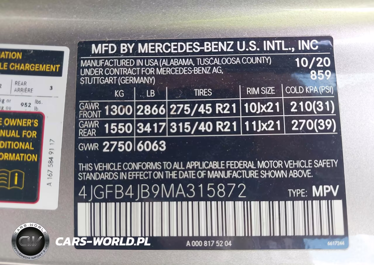 2021 Mercedes-Benz Gle 350 VIN:4JGFB4JB9MA315872 - 9
